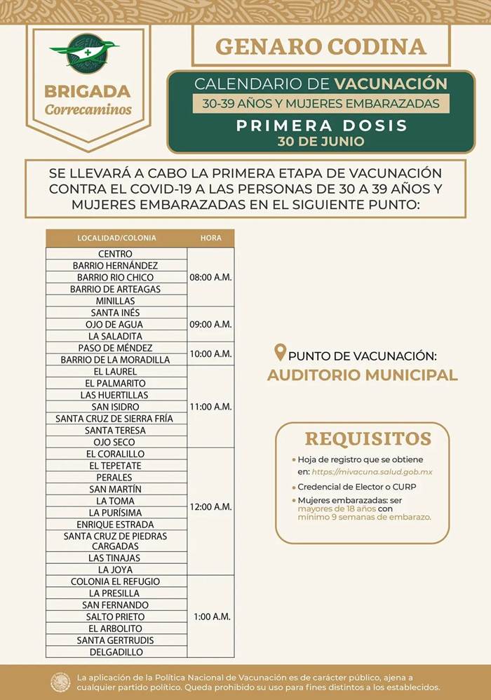 vacuna miercoles 5