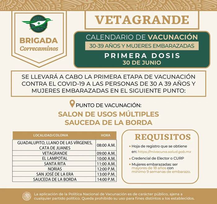 vacuna miercoles 9