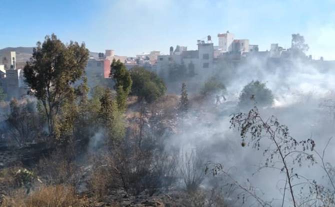 incendio campestre