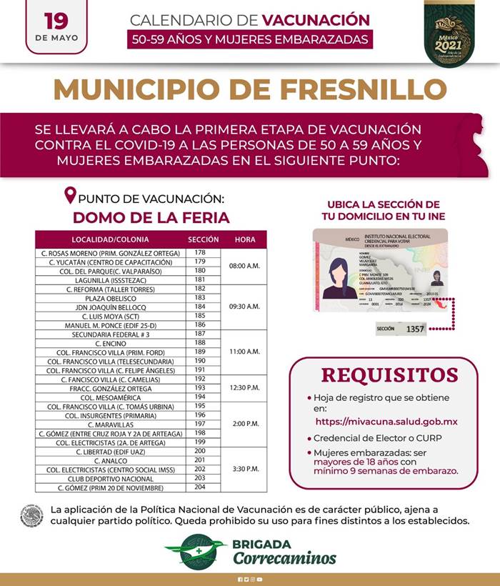 vacuna fresnillo