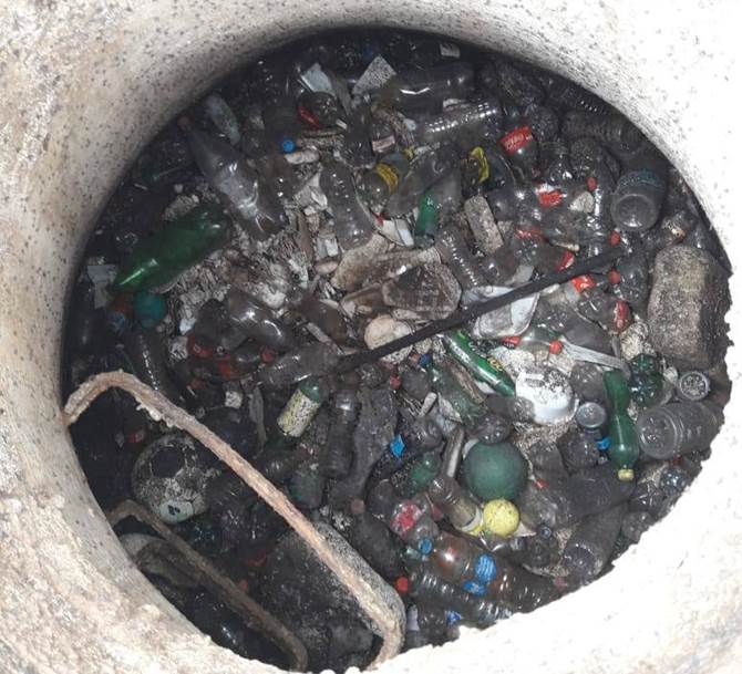 basura alcantarillas