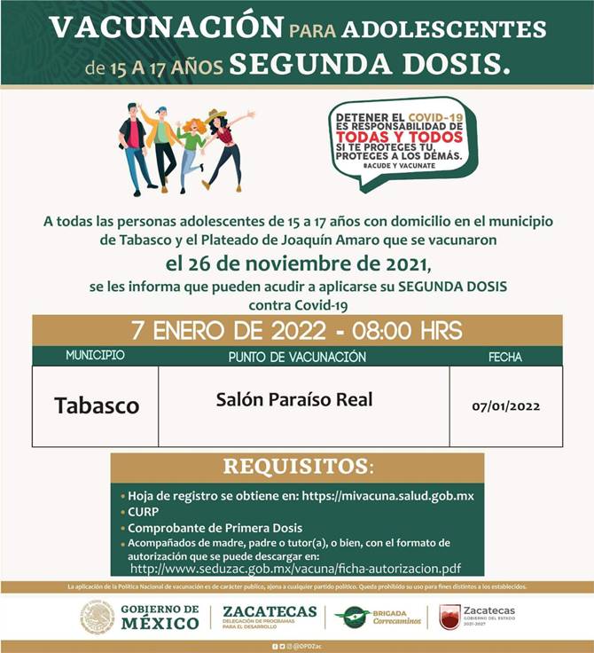 segunda dosis tabasco