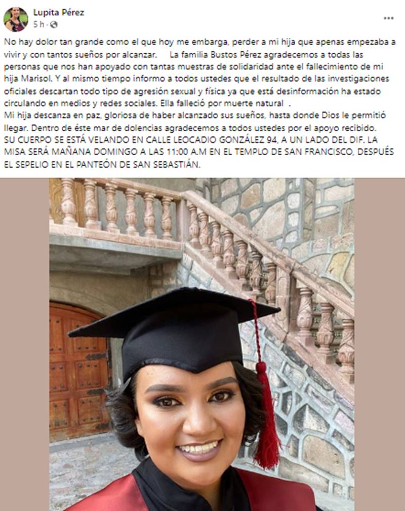 marisol aclaracion