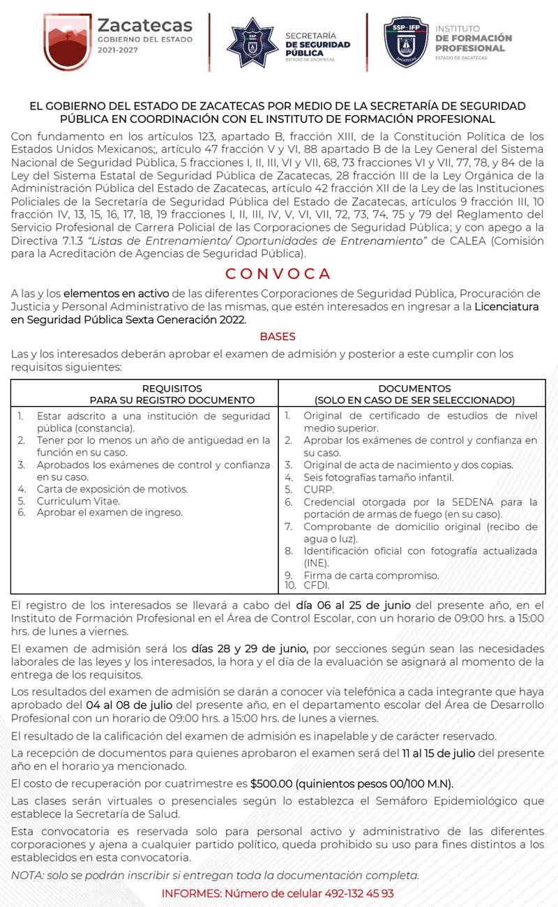 convocatoria