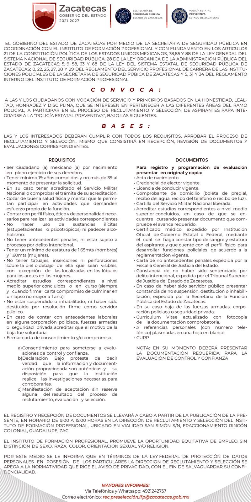 convocatoria