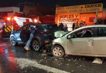 Choque en El Orito deja a una mujer lesionada