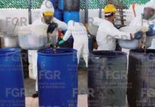 FGR destruye más de 8 toneladas de precursores químicos y material de narcolaboratorios en Fresnillo
