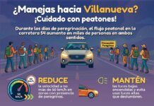 ¡Precaución en la carretera 54! Peregrinos avanzan rumbo a Villanueva