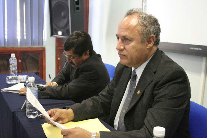 En primer plano, Marco Antonio Salas Luévano. En primer plano, Marco Antonio Salas Luévano.