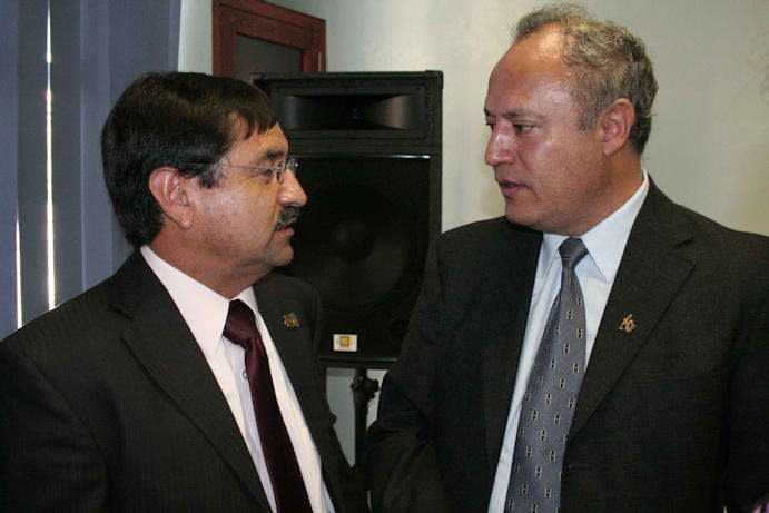 El rector Francisco Javier Domínguez acompañó al director. El rector Francisco Javier Domínguez acompañó al director.