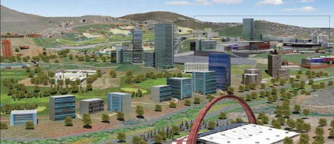 Maqueta de lo que será la Ciudad Gobierno. Maqueta de lo que será la Ciudad Gobierno.