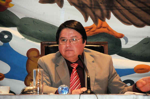 Leodegario Varela presidió la sesión. (Leonardo Moreno) Leodegario Varela presidió la sesión. (Leonardo Moreno)