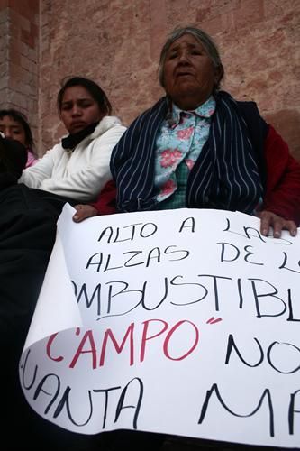 Una exigencia de los campesinos, frenar el alza a combustibles.