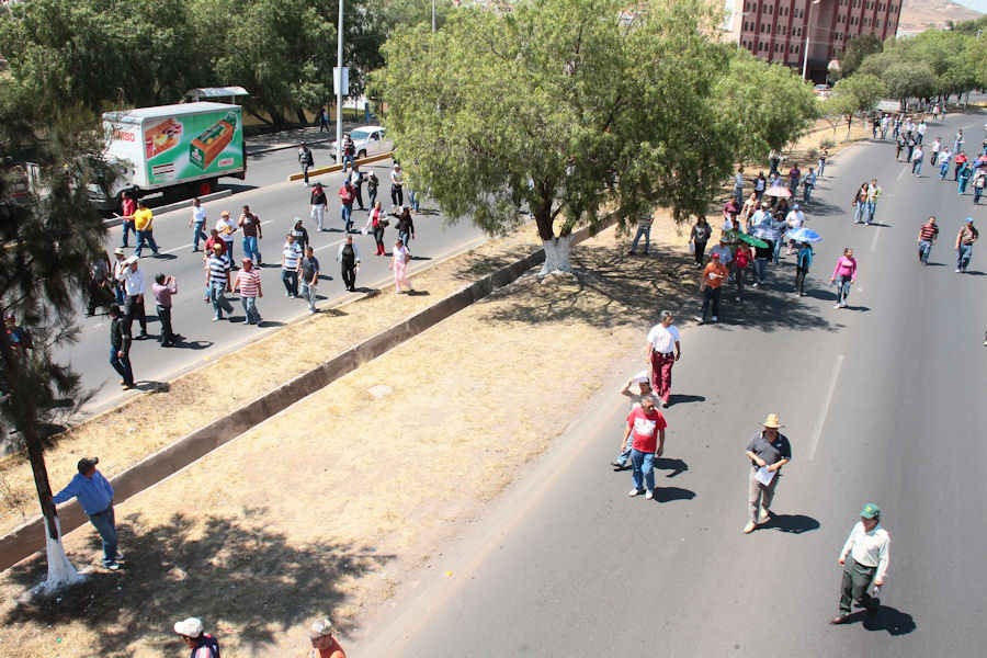 Tienen bloqueado el bulevar