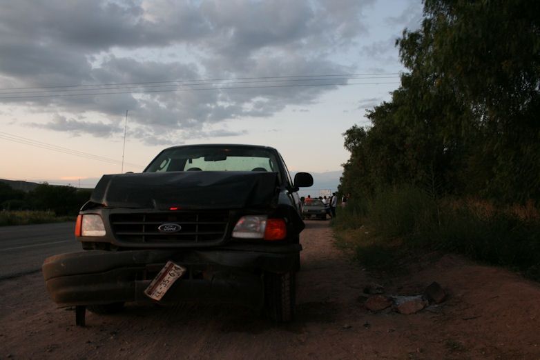 La camioneta que provocó el accidente.