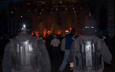 El teatro del pueblo, uno de los sitios más vigilados. El teatro del pueblo, uno de los sitios más vigilados.