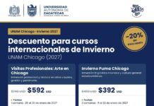 Invita UAZ a cursos de invierno en UNAM Chicago con 20% de descuento