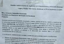 Exigen destitución de directora de primaria en Villa García
