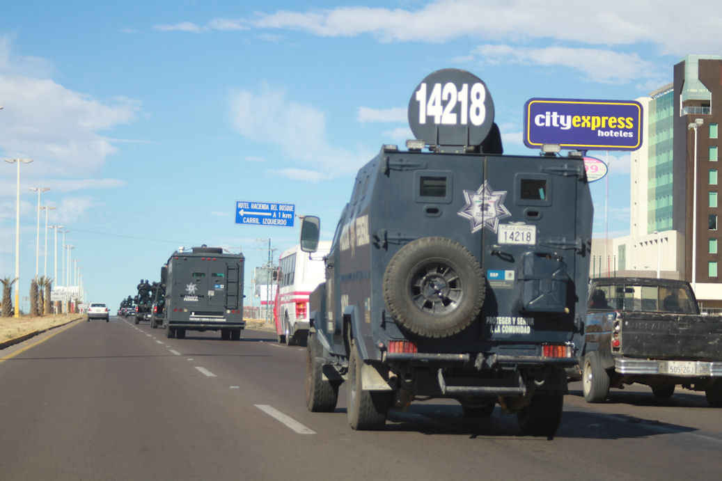 A partir de este jueves, elementos de la Policía Federal realizaron recorridos en la zona conurbada Zacatecas-Guadalupe.