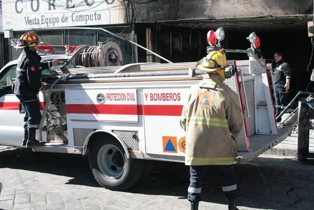 Acudieron los bomberos del Estado y el municipio