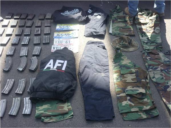 Los sicarios tenían uniformes apócrifos de la AFI