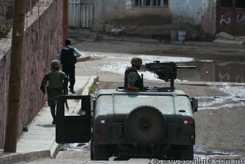 El operativo, realizado por soldados y policías. El operativo, realizado por soldados y policías.