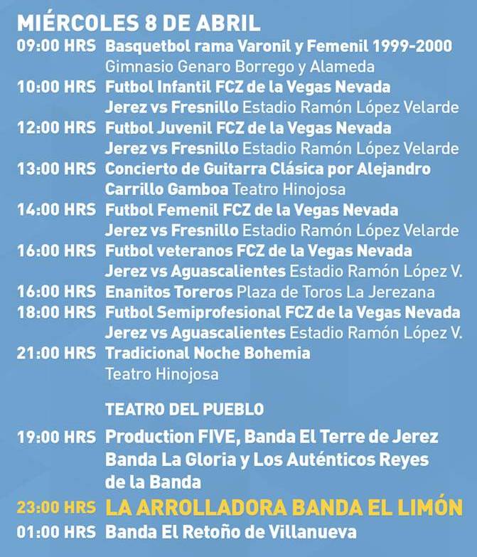 programa feria jerez 6 arrolladora