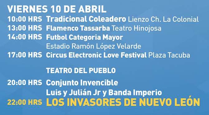 programa feria jerez 8 invasores
