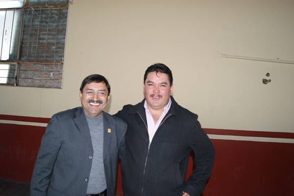 El rector y el alcalde de Pinos