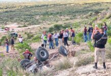 Volcadura de vehículo off-road 4×4 en Jerez deja 4 lesionados; uno grave